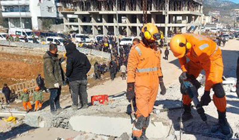 Indian NDRF teams reach earthquake-hit Turkey to conduct rescue operations