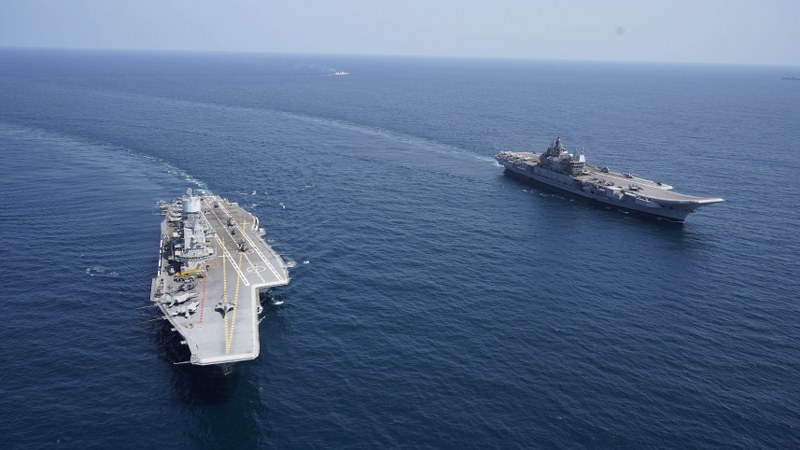 Combined operations of INS Vikramaditya and INS VIkrant