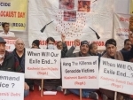 Kashmiri Pandits protest at Delhi's Jantar Mantar, demand permanent settlement in the Valley