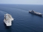 Combined operations of INS Vikramaditya and INS VIkrant