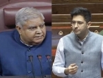 Parliament security breach: Jagdeep Dhankhar warns Raghav Chadha over hand gesture