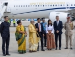 British PM Rishi Sunak arrives in India for G20 Summit, Narendra Modi welcomes him