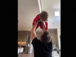 Elon Musk's playful image with son becomes an instant hit on X