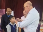 New Delhi: Australian Opposition leader Peter Dutton launches IVI vision screening campaign for underprivileged children