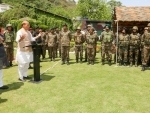 Defence Minister Rajnath Singh visits Army Base Camp in Jammu & Kashmir's Rajouri