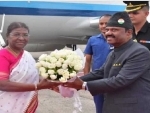 President Droupadi Murmu arrives in Kolkata