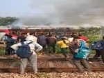 Two coaches of Patalkot express train catch fire in UP's Agra, leave 2 injured