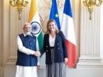 Prime Minister Narendra Modi meets President of National Assembly of France