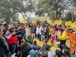 MCD house ruckus: AAP, BJP hold protests against each other
