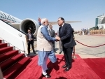PM Modi received by Egyptian PM Mostafa Madbouly on his first State visit to the country
