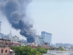 Kolkata: Fire breaks out in office building near Raj Bhavan, firefighting ops underway