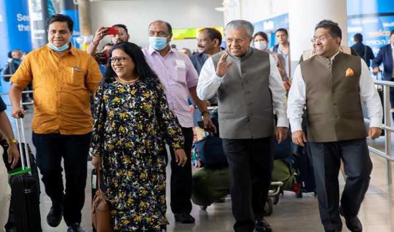 Kerala CM Vijayan reaches New York to attend Loka Kerala Sabha