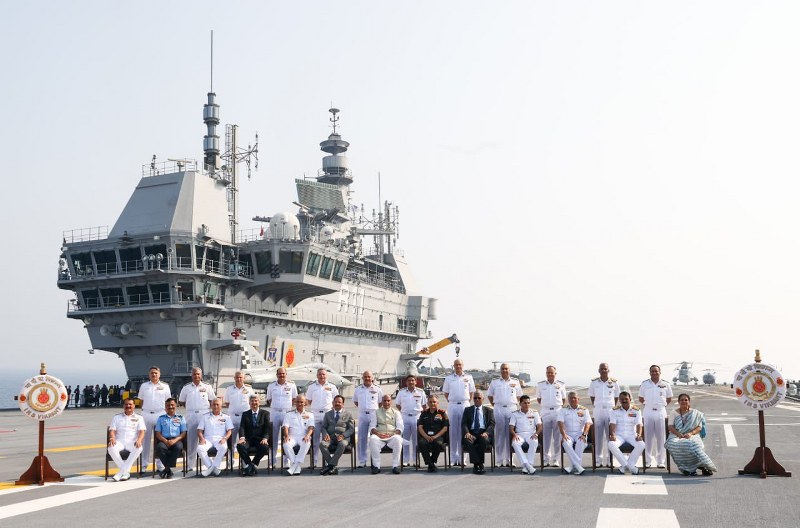 Rajnath Singh reviews operational capabilities of Indian Navy