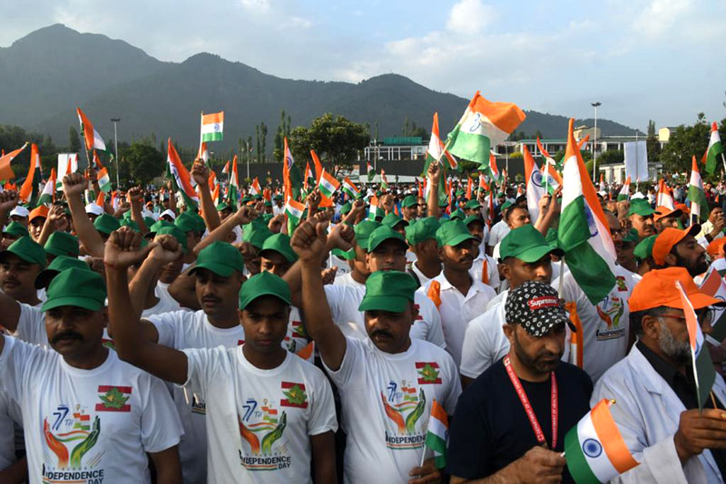 Tiranga rally is a big answer to those claiming none would pickup up tricolour in Kashmir: LG Manoj Sinha