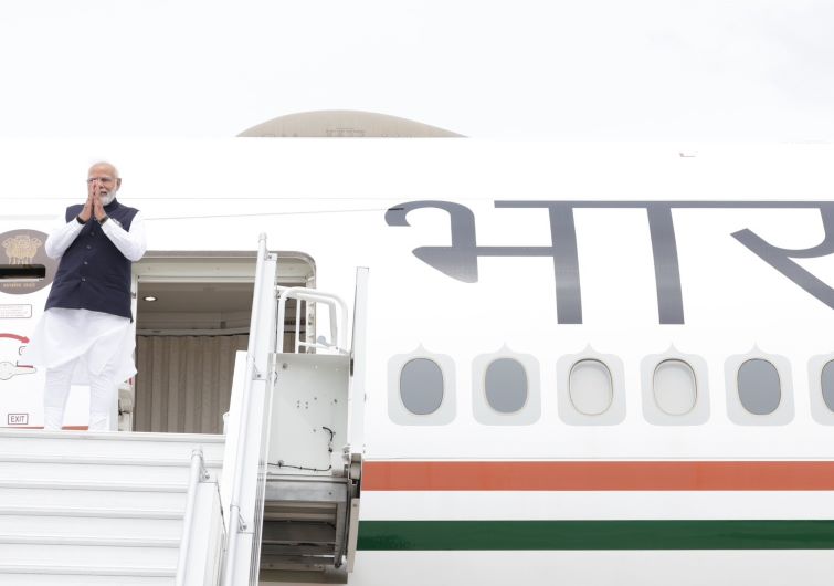 PM Modi reaches Washington after leading successful yoga event in New York