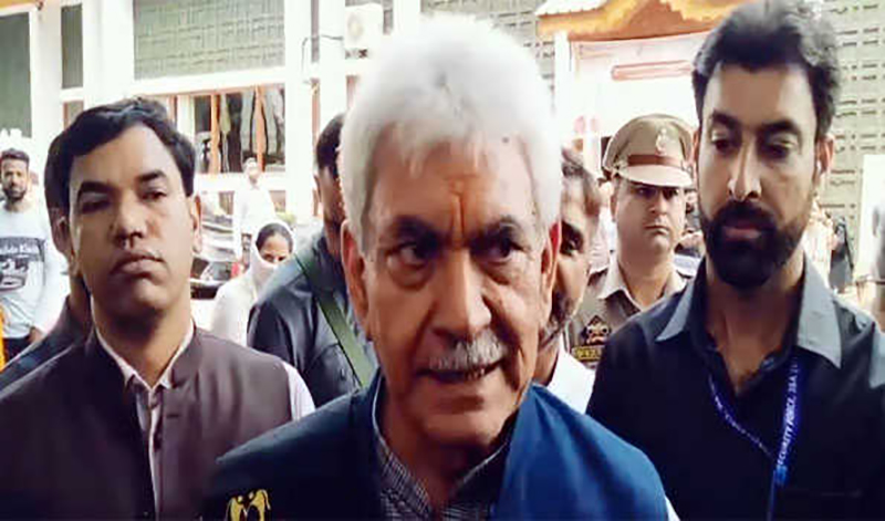 People living freely in Jammu and Kashmir since abrogation of Article 370: LG Manoj Sinha