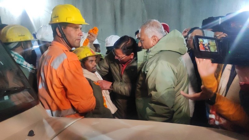 3 trapped workers brought out from Uttarakhand tunnel on stretchers