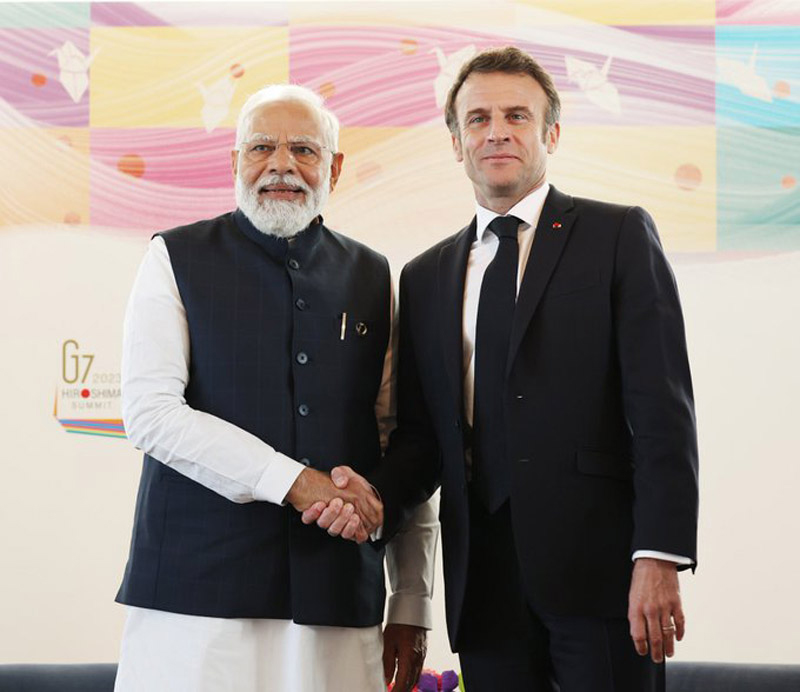 G7: Narendra Modi meets French President Emmanuel Macron, reviews Strategic Partnership in various areas