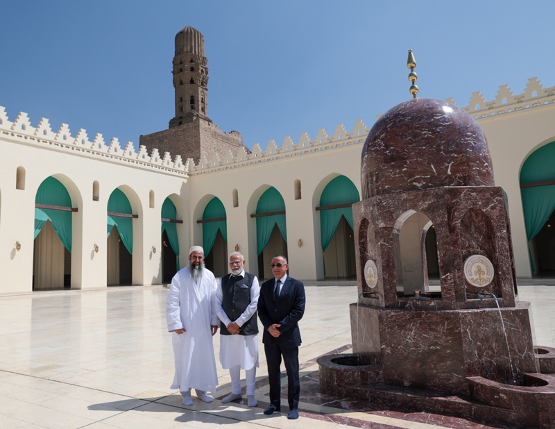 Honored to visit the historic Al-Hakim Mosque in Cairo: Narendra Modi