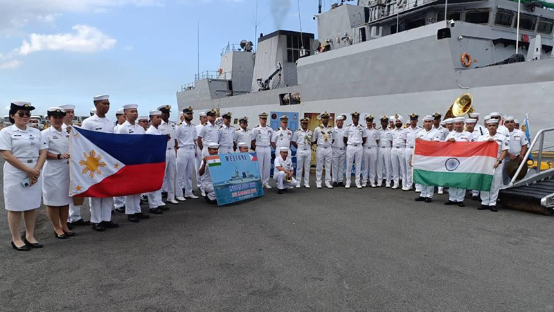 INS Kadmatt arrives in Manila, move aims to bolster maritime cooperation between India and the Philippines