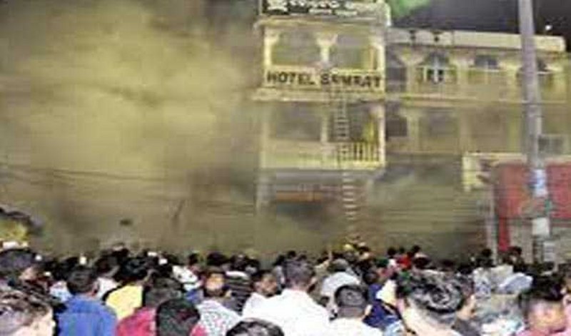Puri: Major fire breaks out in Laxmi Market complex, several shops destroyed