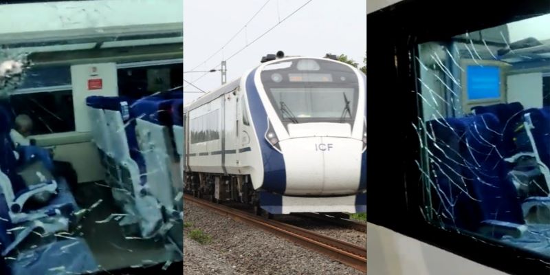 Vande Bharat Express now faces attack in Andhra Pradesh days before flag off by PM Modi