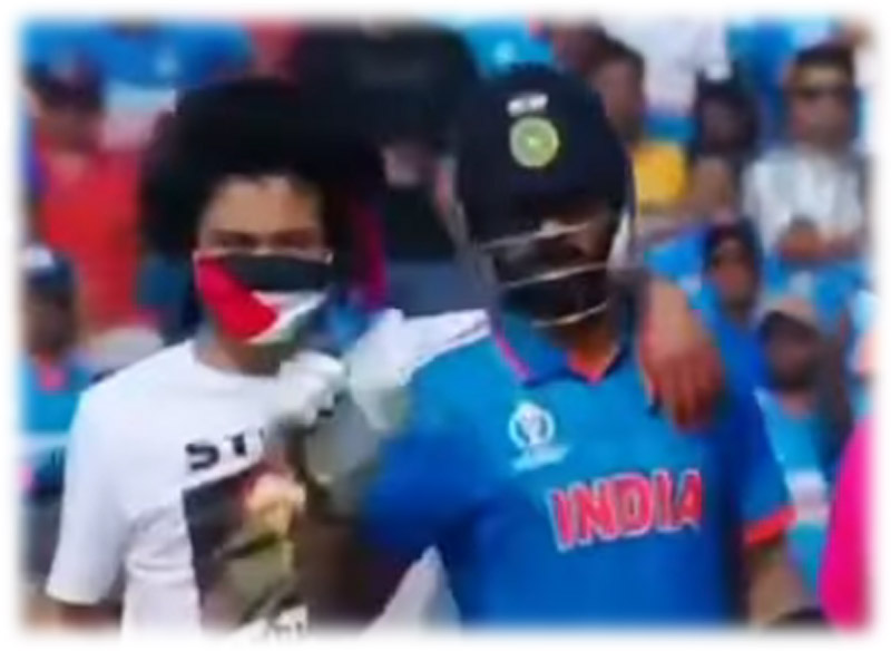 India-Australia World Cup final: Pitch intruder wearing 'Free Palestine' t-shirt enters Narendra Modi Stadium ground, hugs Virat Kohli