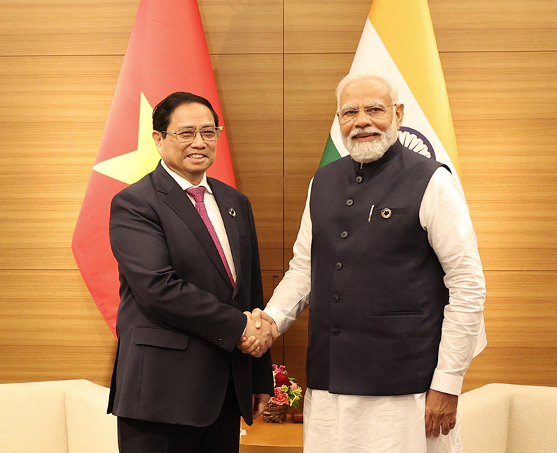PM Modi meeting his Vietnamese counterpart Pham Minh Chinh in May 2023. Photo courtesy: Narendra Modi Twitter (X)