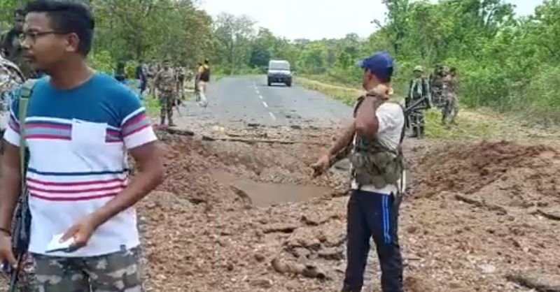 Viral video shows situation at ground zero after Maoist attack kills 10 security personnel in Chhattisgarh's Dantewada
