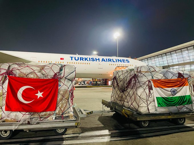 Turkish envoy Firat Sunel thanks India for sending relief materials
