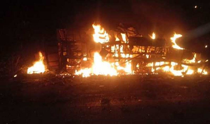 Passengers burnt alive after bus catches fire in Madhya Pradesh