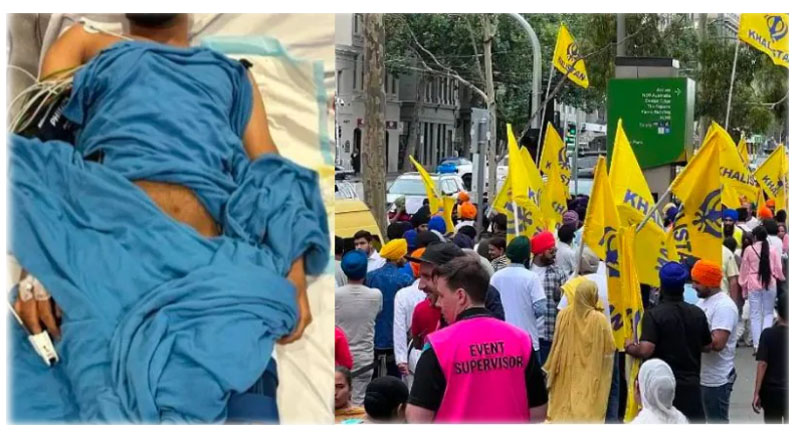 Shocking assault: Indian student brutally assaulted by Khalistan extremists in Australia