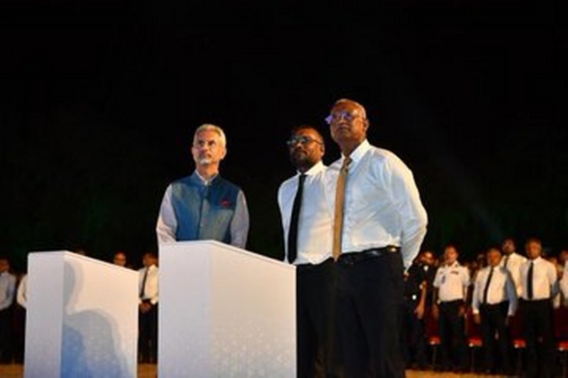 S Jaishankar, Maldives President Ibrahim Mohamed Solih participate in groundbreaking ceremony of Hanimaadhoo airport redevelopment project