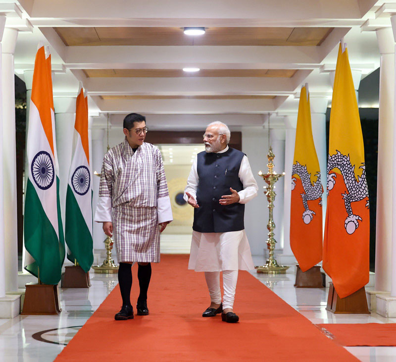 Narendra Modi shares warm and positive discussions with Bhutanese King Jigme Khesar Namgyel Wangchuck