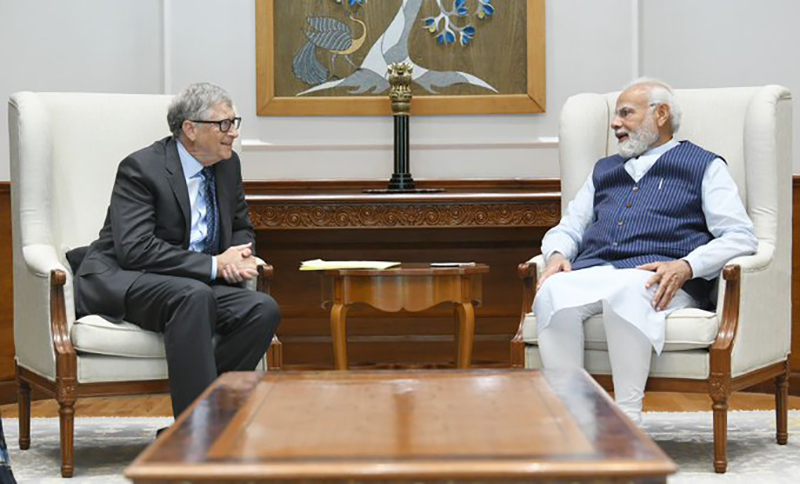 Narendra Modi meets Bill Gates, discusses 'key issues'
