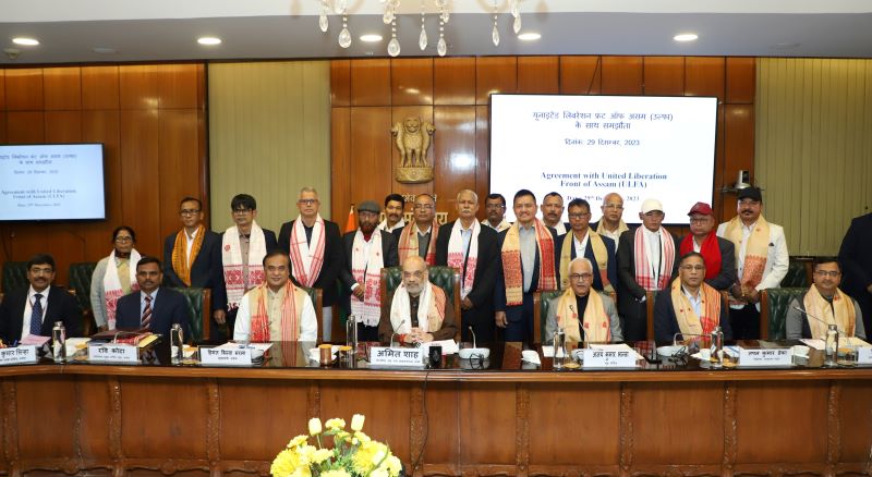 ULFA signs peace deal with Centre & Assam Govt; Amit Shah calls it the beginning of peace in Northeast