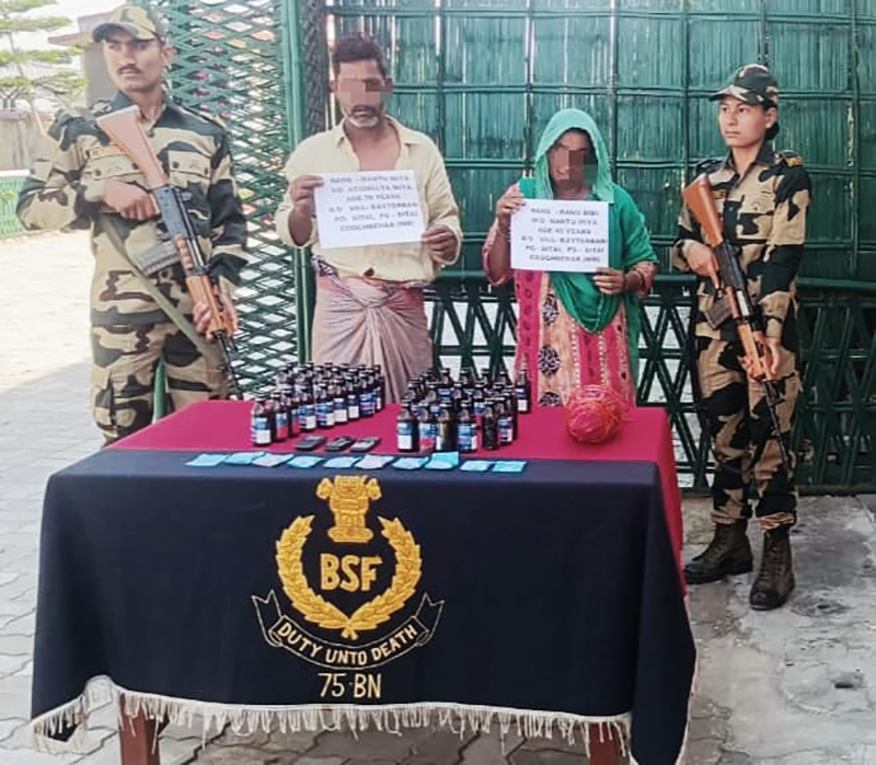 BSF apprehends two narcotic smugglers