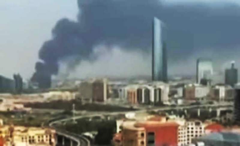 16 dead as huge fire erupts in residential building in Dubai