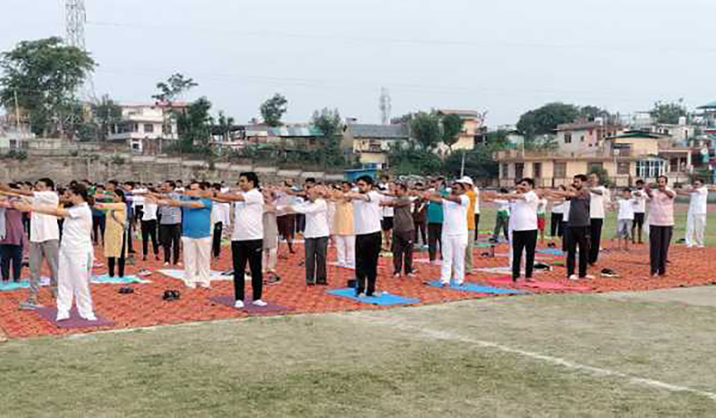 Union minister Anurag Thakur asks people to make Yoga part of their daily routine