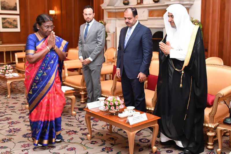 Muslim World League Secretary General Mohammad bin Abdulkarim Al-Issa meets Indian President Murmu, discuss 'zero tolerance' stance towards terrorism