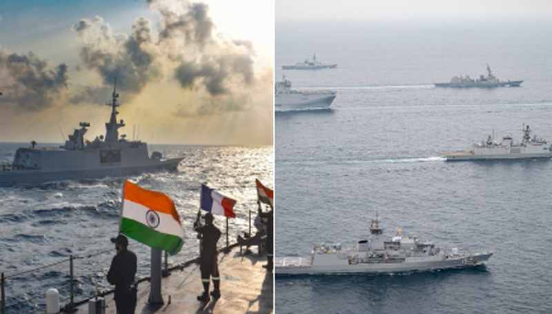 INS Sahyadri, INS Jyoti participate in France-led La Perouse naval exercise