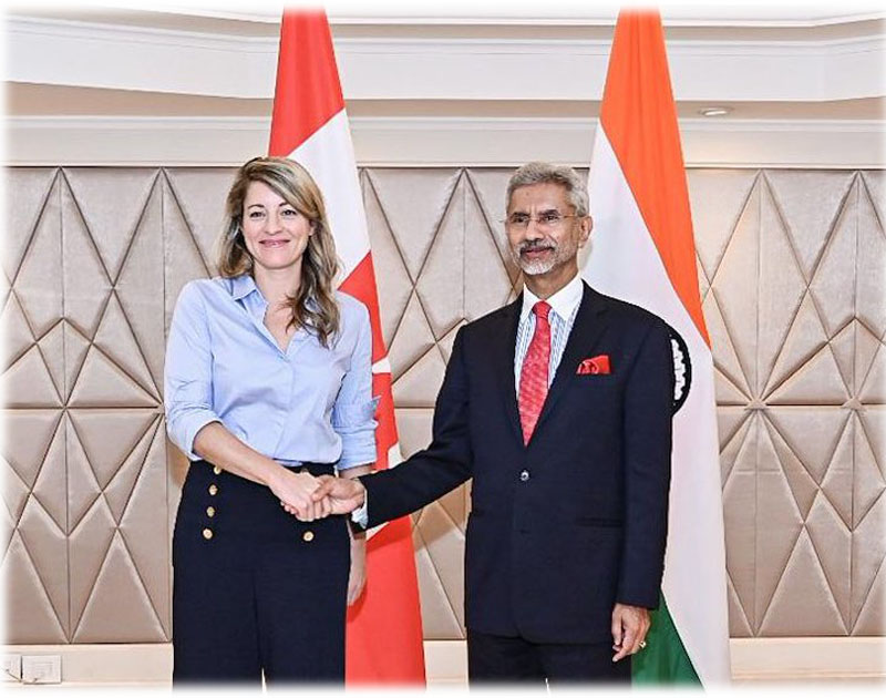 S Jaishankar holds talks with Canadian FM Melanie Joly