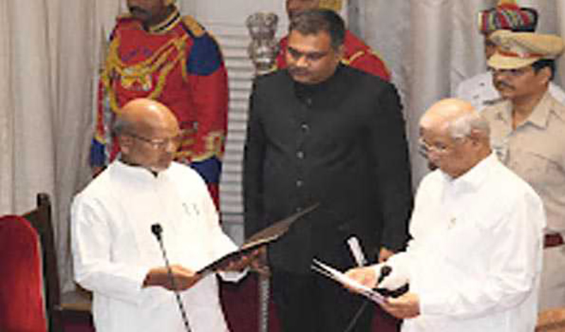 Bihar: Newly inducted minister in Nitish cabinet, Ratnesh Sada, takes oath