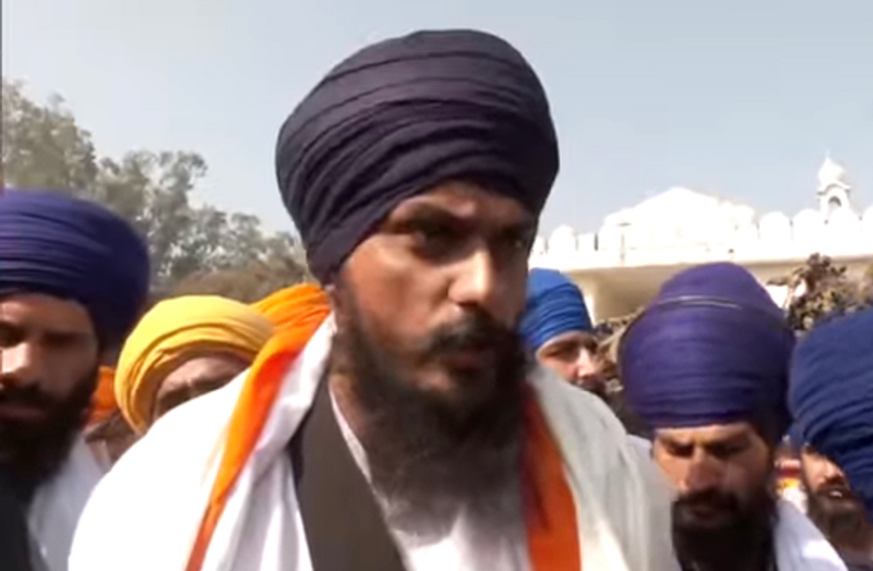 Who is Amritpal Singh threatening the security of Punjab?