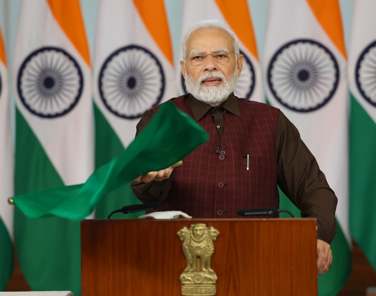 PM Modi flags off nine Vande Bharat Express trains, calls them symbol of new energy of India
