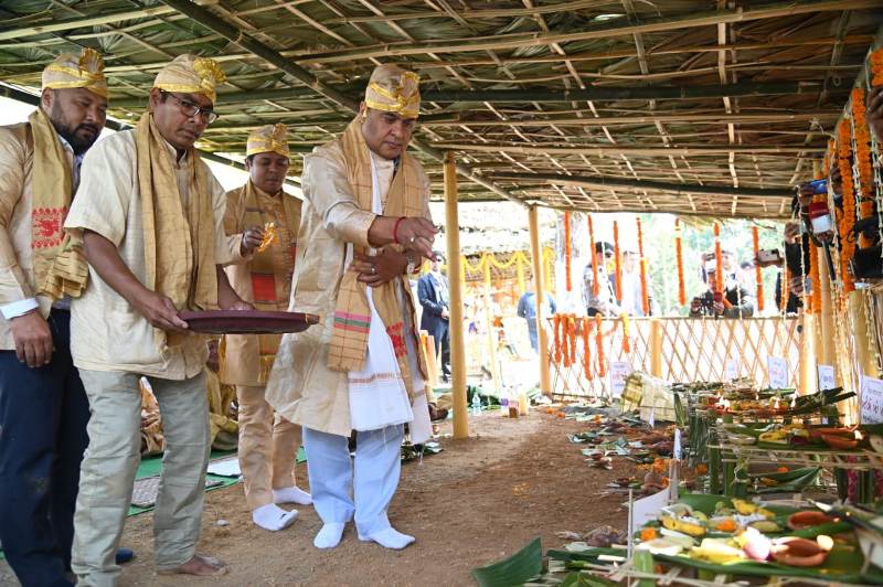 Assam CM Sarma attends Me-Dam-Me-Phi celebrations at Tipam