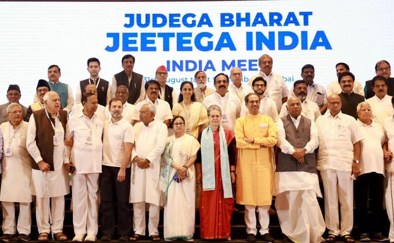 Opposition leaders form INDIA bloc ahead of Lok Sabha Elections in 2024. Photo Courtesy: UNI 