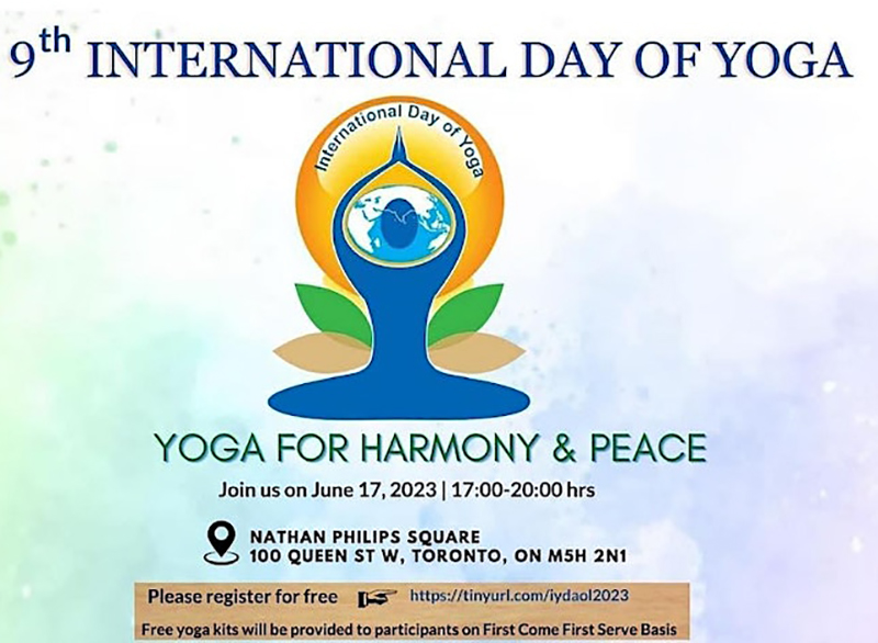 Consulate General of India to celebrate 9th International Yoga Day on June 17