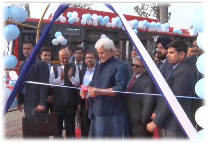 Jammu and Kashmir: LG Manoj Sinha launches Srinagar Smart City’s 100 Electric Buses