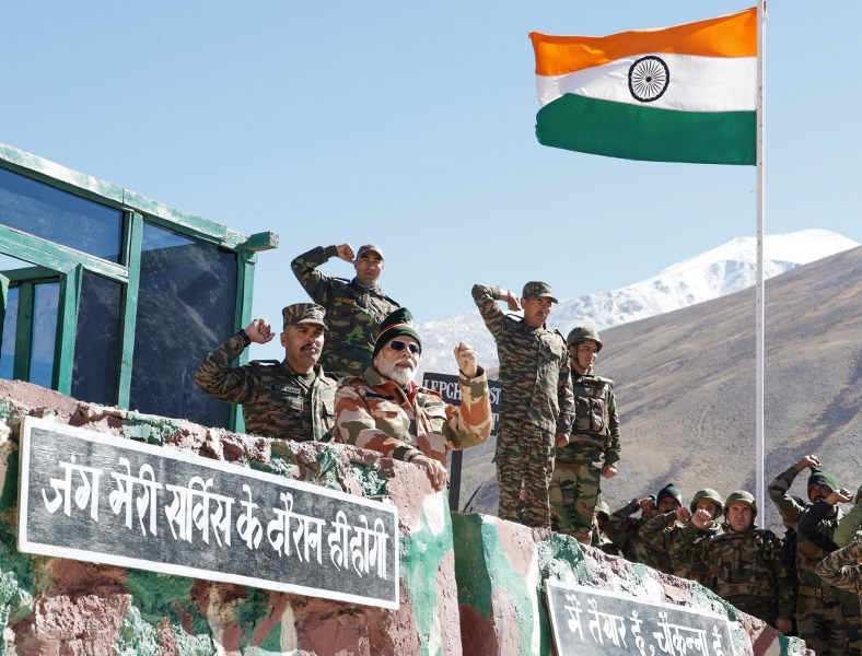 India is safe as borders are protected by brave Jawans', says Narendra Modi